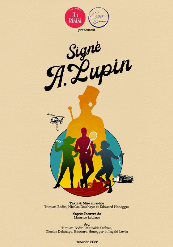Affiche Signé A. Lupin