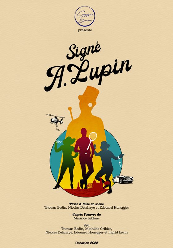 Affiche Signé A. Lupin